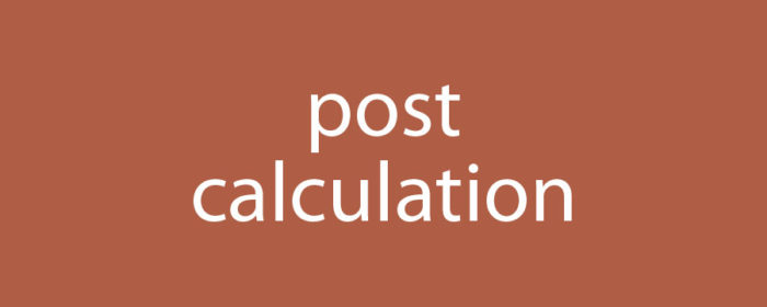 Calculation